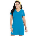 LAT Ladies Fine Jersey Crossover V-Neck Coverup